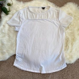 White Tshirt with neck detail